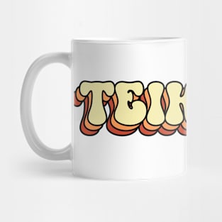 Teikirisi Spanish Saying Take it Easy Groovy Wavy Mug